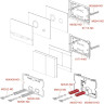 Кнопка управления ALCAPLAST FLAT STRIPE-WHITE металл, матовый белый
