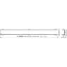 Водоотводящий желоб ALCAPLAST APZ1106-300 PROFESSIONAL с порогами для цельной решетки, низкий, вертикальный слив